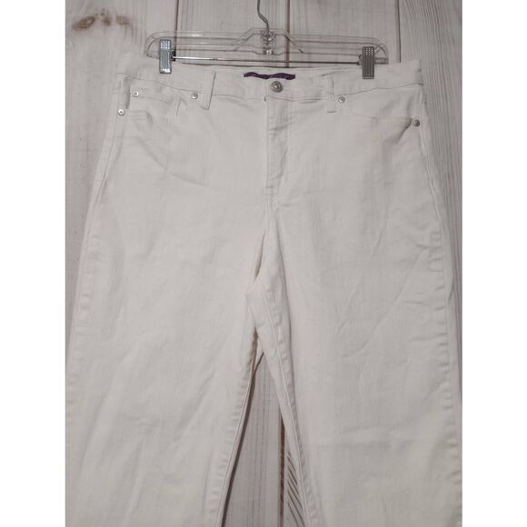 Gloria Vanderbilt Jeans Ladies 12 White Boyfriend - Picture 3 of 8